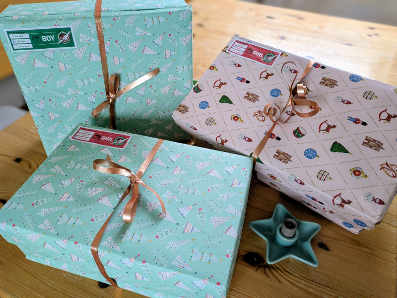 Weihnachten im Schuhkarton